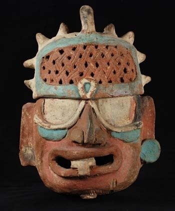 Incense Burner and Lid in the Form of a Deity Head