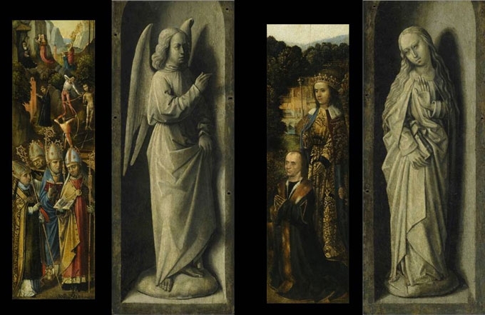 Wings of a Triptych, by the Master of the Saint Ursula Legend