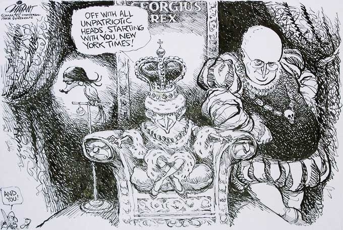 oliphant_georgius_rex_pr.jpg a cartoon of George W. Bush and Dick Cheney by Patrick Oliphant