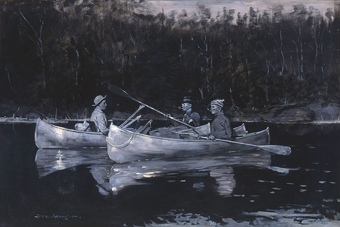 remington_down_the_river.jpg Frederic Remington, Down the River on a Golden Morning