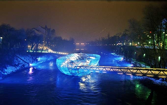 Vito Acconci, Mur Island, Graz, Austria