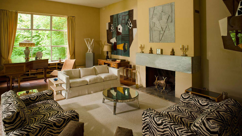 interior view of a home art studio