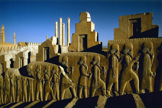 Persepolis, Iran, 1975, photo by James P Blair