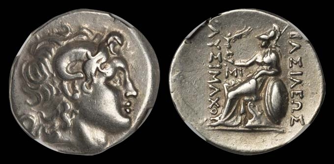 Lysimachos, Kingdom of Thrace, silver tetradrachm