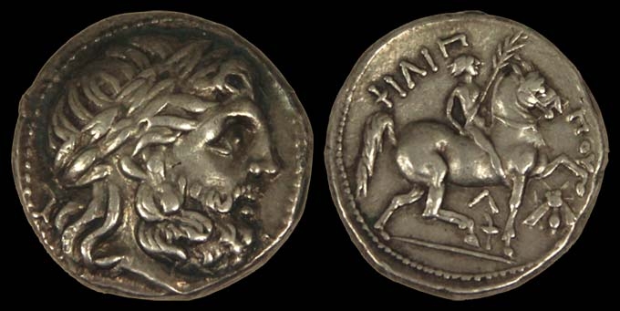 Philip II, Kingdom of Macedonia, silver tetradrachm