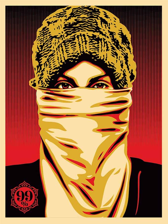 Shepard Fairey, Occupy Protestor