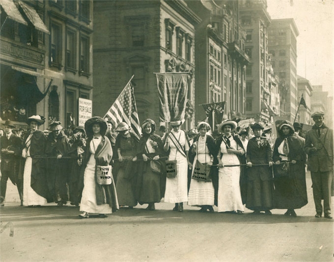 Suffrage Parade on 5th Avenue, October 23, 1915