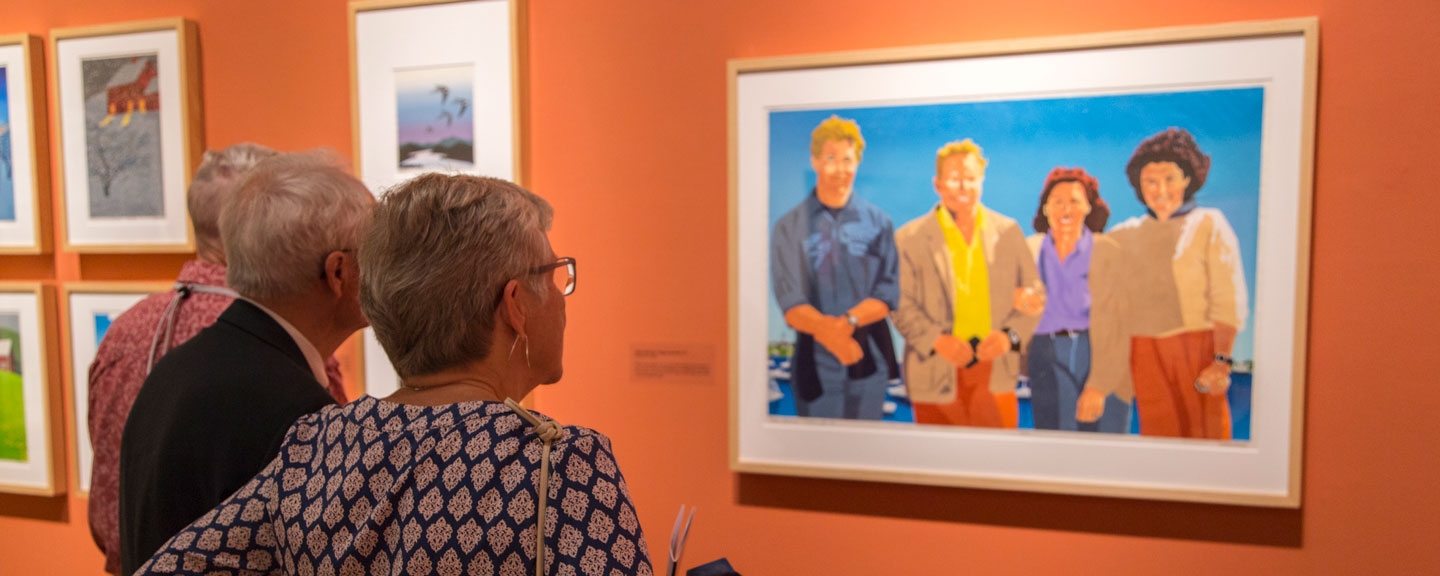 Visitors in the main gallery.
