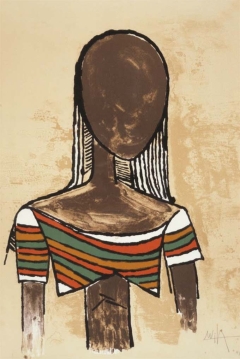 Wilfredo Lam, Retrato, 1982, lithograph