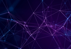 Purple digital web graphic