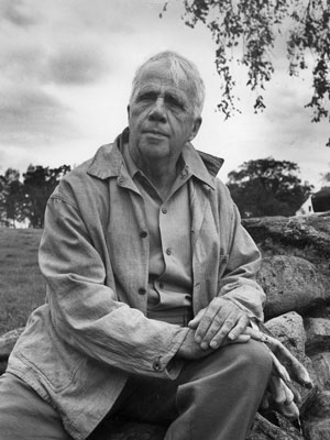 Robert Frost at the Frost Farm in Ripton.