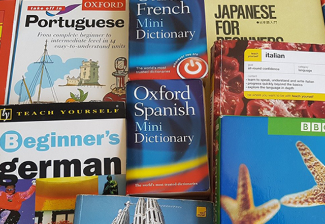 Various language textbooks