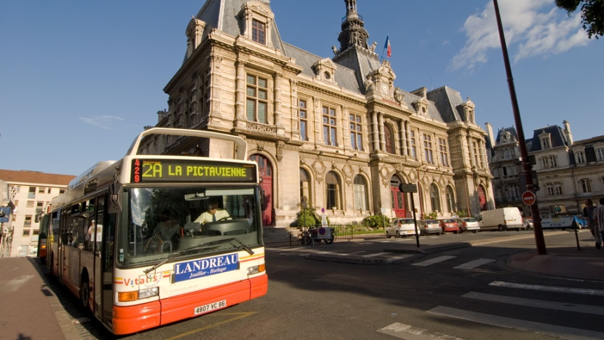 A public bus in Paris.