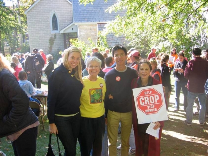 CROP Hunger Walkers with honorary Chair Julia Alvarez.