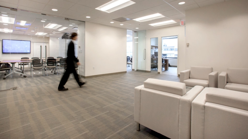 An interior view of the DC offices.