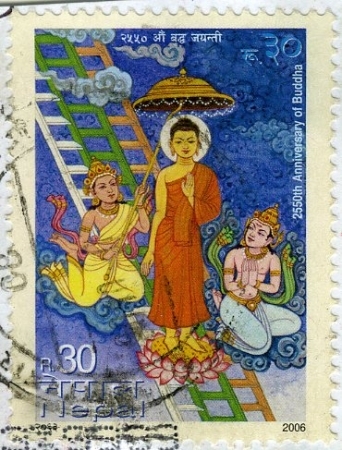 stamp from Nepal