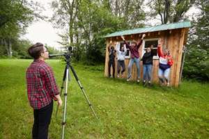 A group pf BLSE students poses for a photo at the Ripton campus.