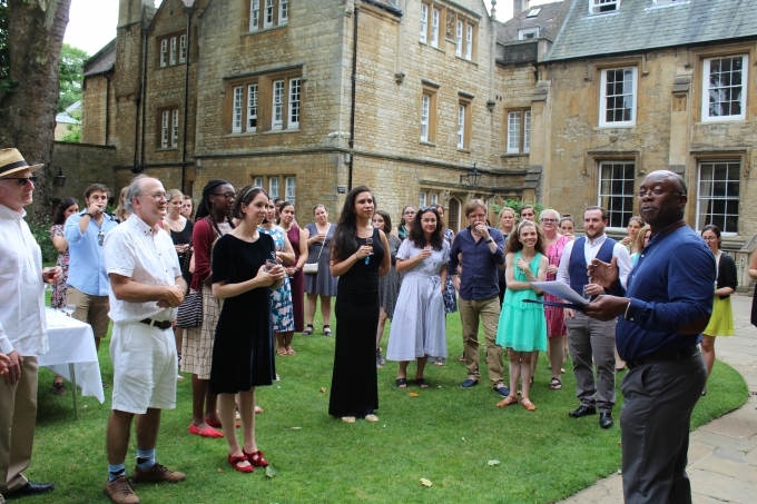 Associate Director Lyndon Dominique recognizes the achievements of special scholarship and fellowship recipients at the Oxford campus.