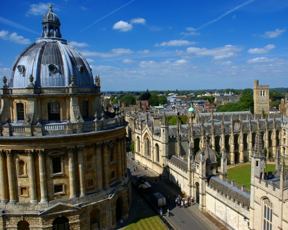 Skyling from top Saint Michaels in Oxford