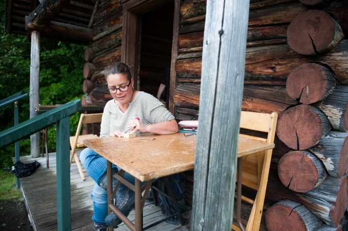 The Printer's Cabin, renovated to house Bread Loaf's letterpress program, allows students to explore the relationship between text and design.