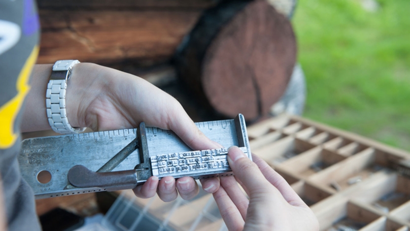 The letterpress in the Printer’s Cabin at Bread Loaf/Vermont is often incorporated into writing classes.