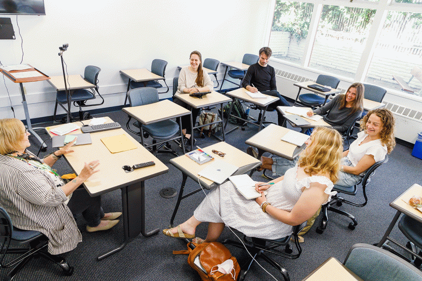 class meeting indoors