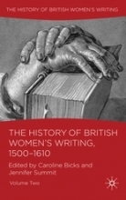 Palgrave’s History of British Women’s Writing book cover