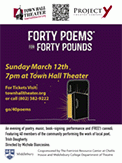 Forty Poems for Forty Pounds production announcement