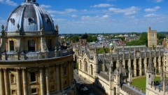 Birds eye view of the area from University of Saint Mary, Oxford England