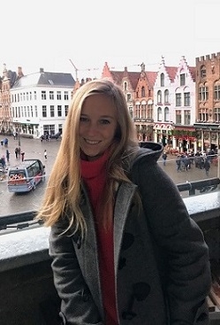 A student stands overlooking the city of Mainz