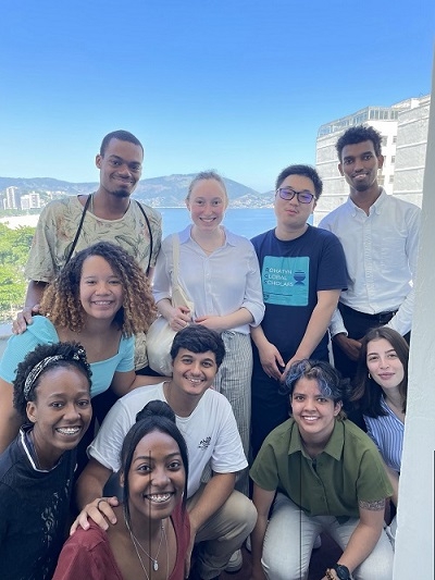 A group of students in Brazil