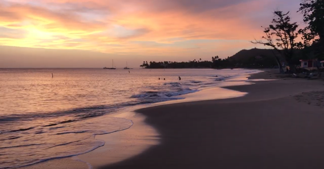 Sunset on a beach