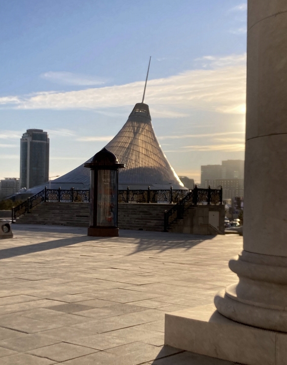 A giant yurt 