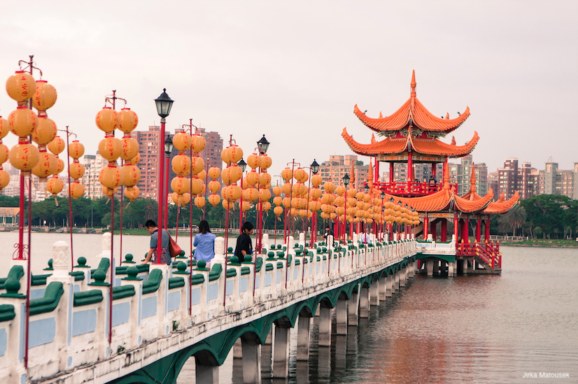 A temple on a pier in Kaohsiung.