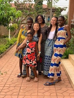 Harvard University study abroad student with homestay family Middlebury School in Cameroon