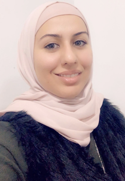 A photograph of Ms. Nour Afaneh.