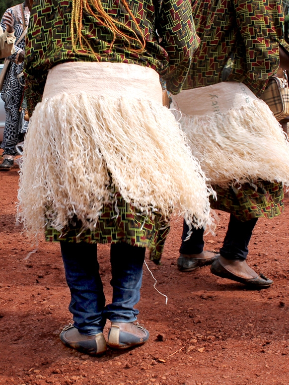 Students dancing in Cameroon