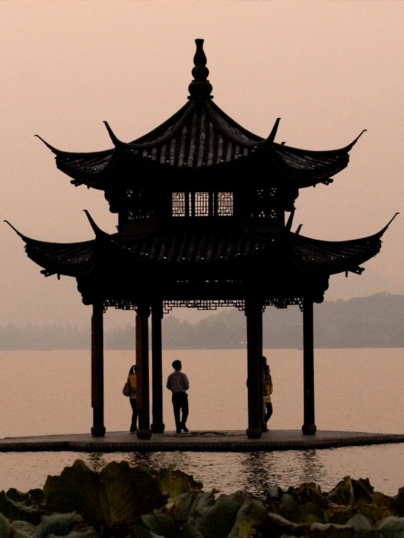 Pagoda at twilight in China
