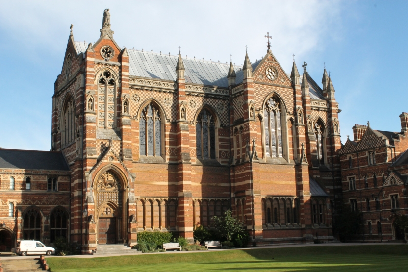 A college chapel from outside