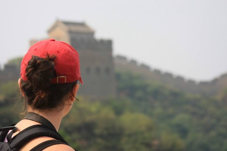 Student at the Great Wall