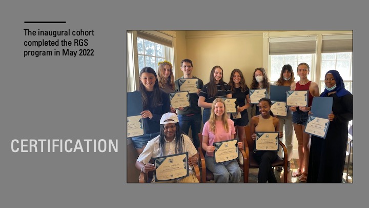 RGS Certification cover slide