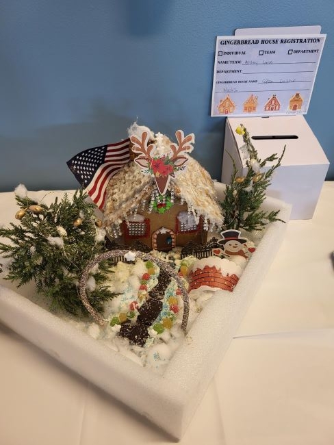 Forrest scene gingerbread house