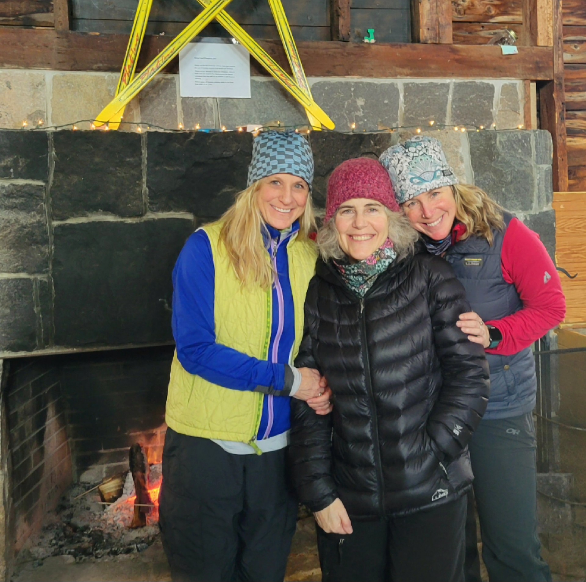 Picture of employees in a lodge at Rikert