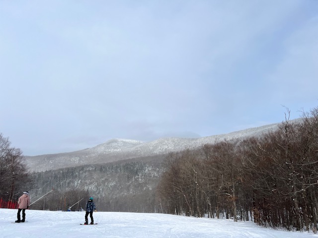 View of the mountains at the snow bowl