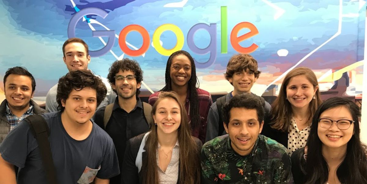 Middlebury Students at Google during the Technology Student Trek, 2018