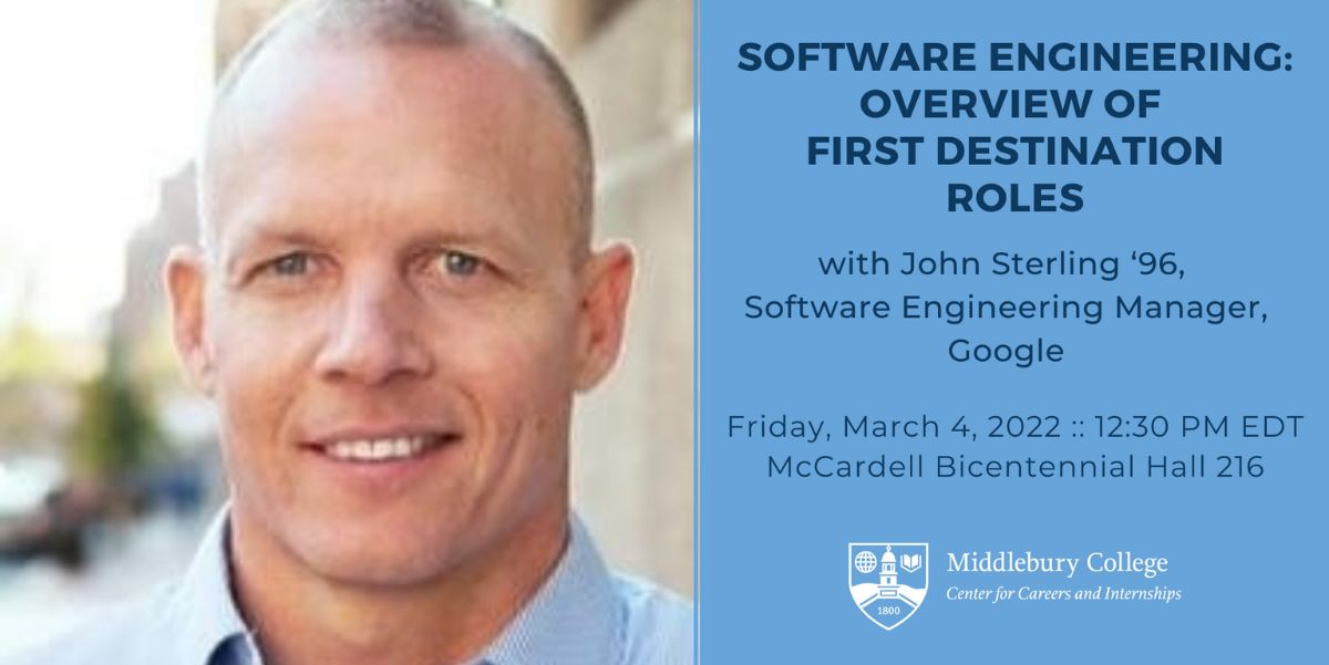 John Sterling Software Engineering Overview of First Destination Roles