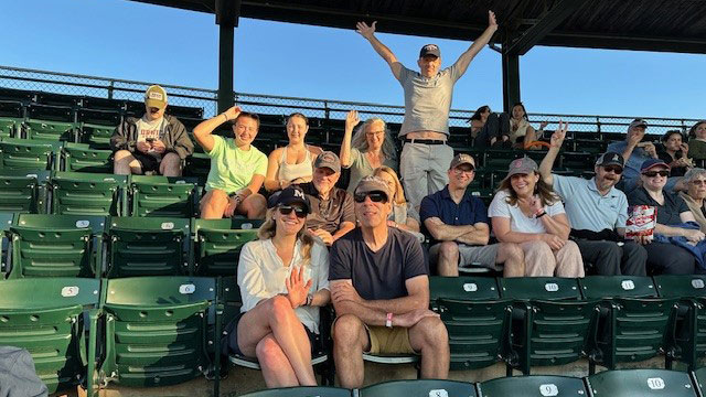 employees at lake monsters game 