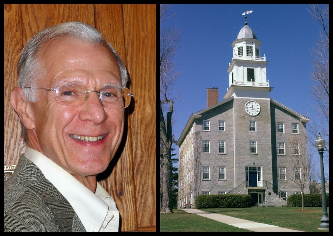 Photo of Glenn Andres and Old Chapel bulding