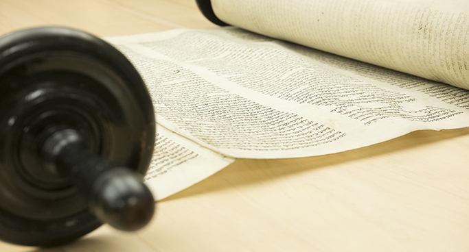 Sections of the Rockdale Torah scroll have been patched, resewn, and cleaned.