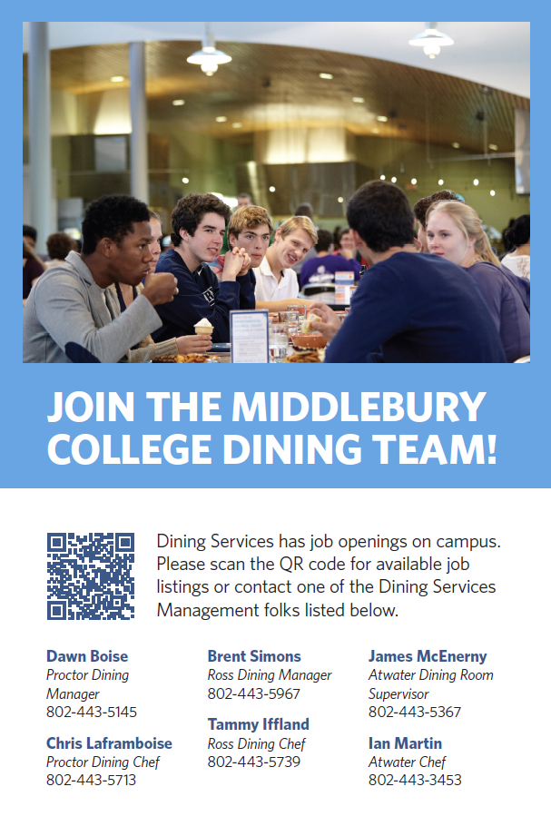 Student Job Poster - Dining 